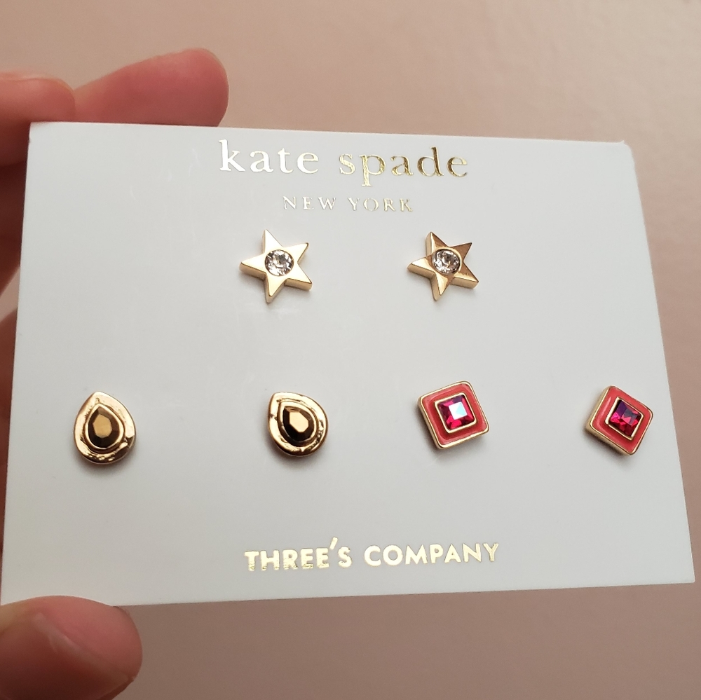 Kate Spade earrings set of 3
